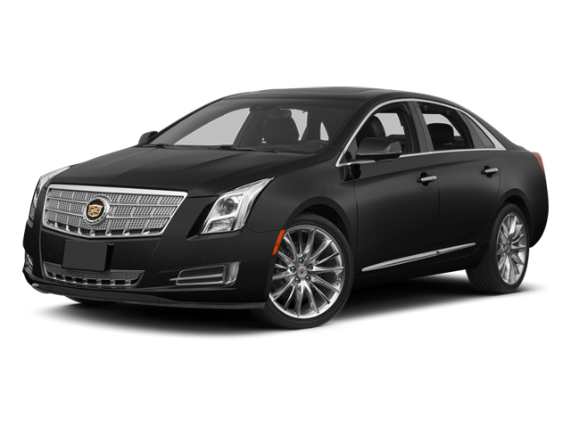 2013 Cadillac XTS Luxury in Black Raven — front three-quarter view