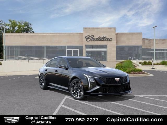 2026 Cadillac CT5-V V-Series Blackwing in Black Raven — front three-quarter view