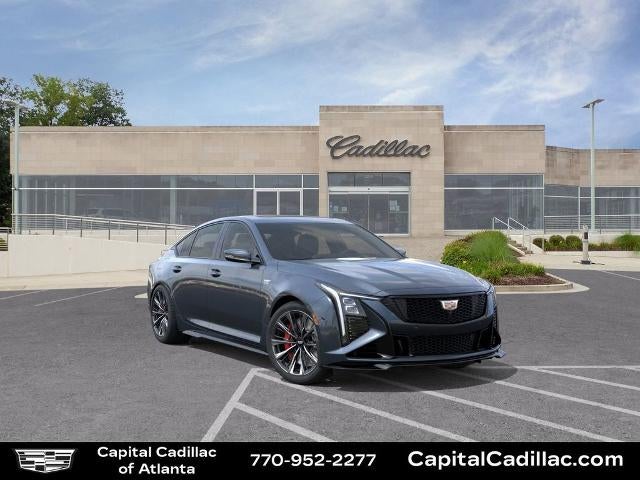 2026 Cadillac CT5-V V-Series Blackwing in Deep Space Metallic — front three-quarter view