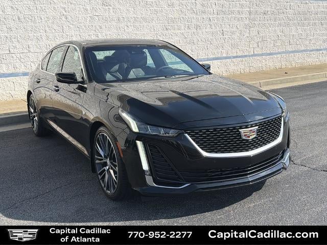 2023 Cadillac CT5 Premium Luxury in Black Raven — front three-quarter view