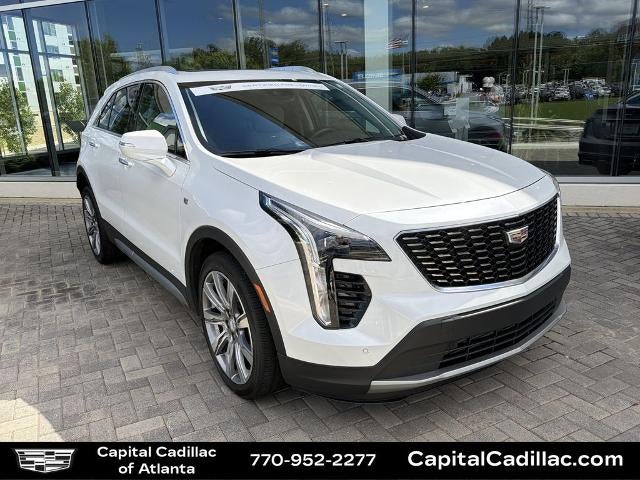 2023 Cadillac XT4 Premium Luxury in Crystal White Tricoat — front three-quarter view