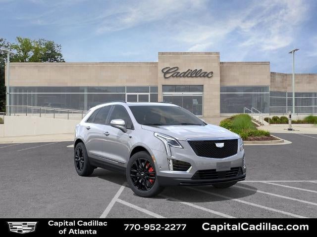 2026 Cadillac XT5 Sport in Argent Silver Metallic — front three-quarter view