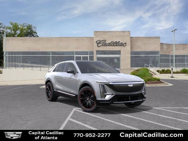 2026 Cadillac LYRIQ Premium Luxury in Argent Silver Metallic — front three-quarter view