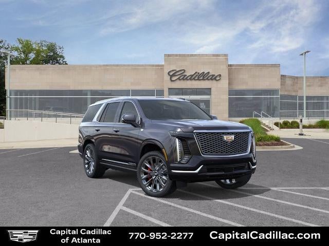 2026 Cadillac Escalade Luxury in Galactic Gray Metallic — front three-quarter view