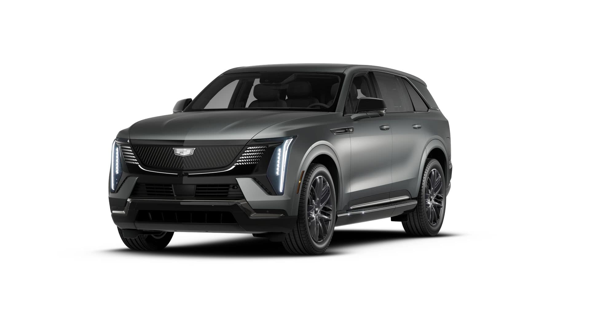 2026 Cadillac ESCALADE IQ Premium Sport in Magnus Metal Frost (Late And Extremely Limited Availability) — front three-quarter view