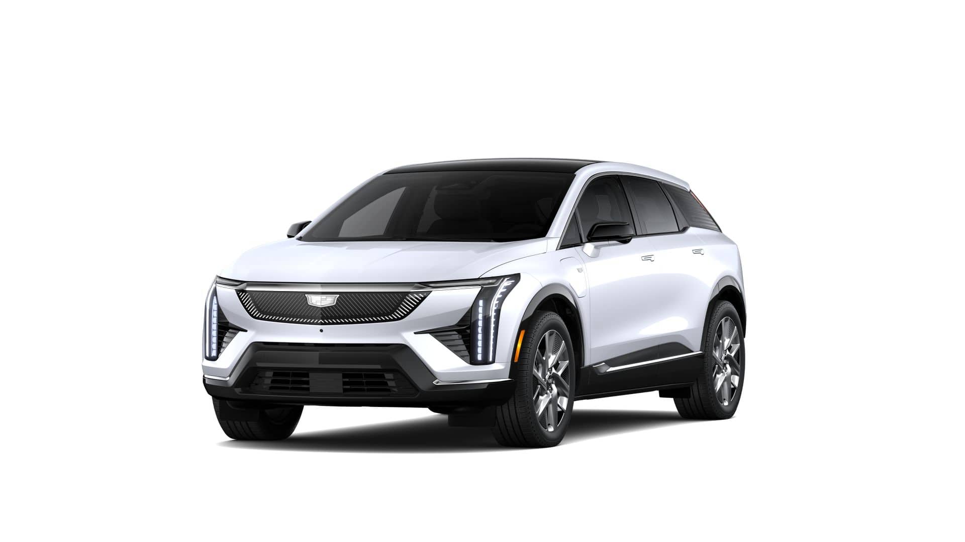 2027 Cadillac OPTIQ Premium Luxury in Vibrant White Tricoat — front three-quarter view