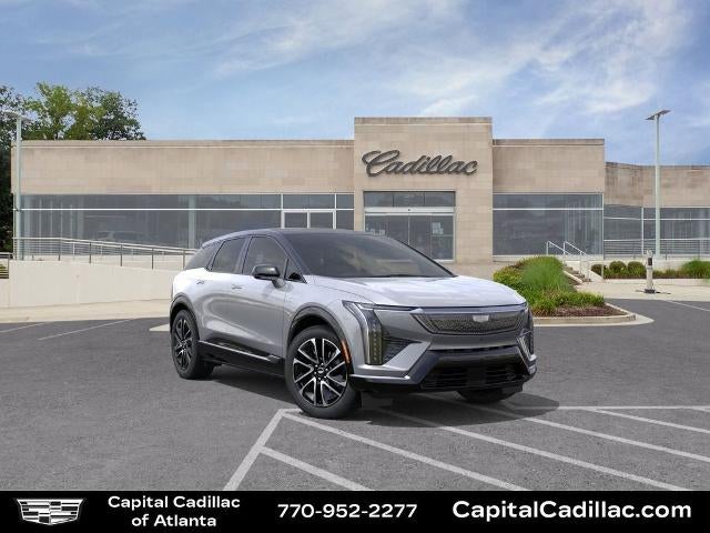 2026 Cadillac OPTIQ Premium Sport in Argent Silver Metallic — front three-quarter view