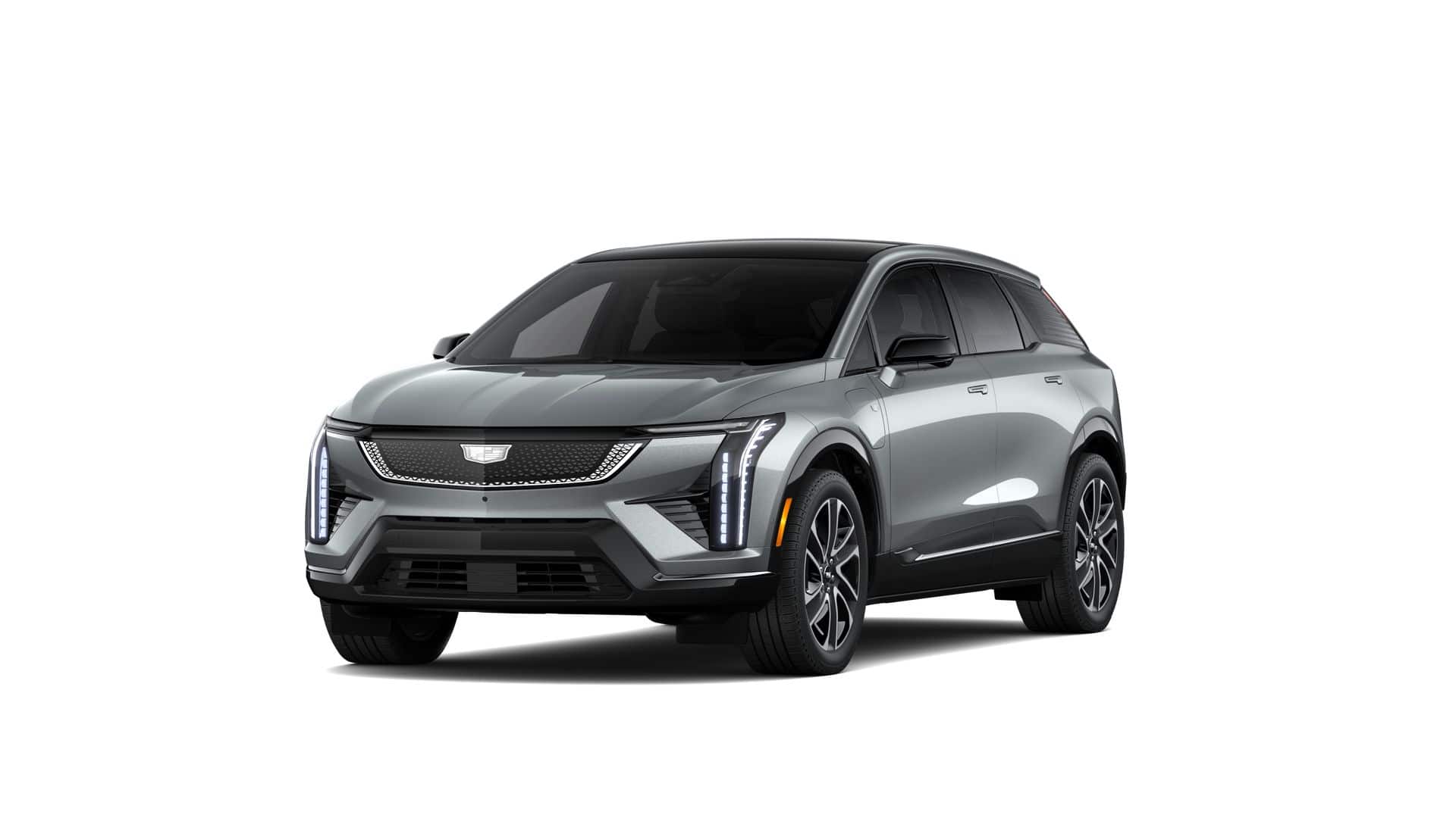 2027 Cadillac OPTIQ Premium Sport in Argent Silver Metallic — front three-quarter view