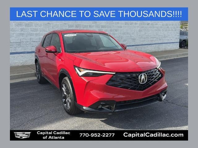 2026 Acura ADX w/A-Spec Package in Red — front three-quarter view
