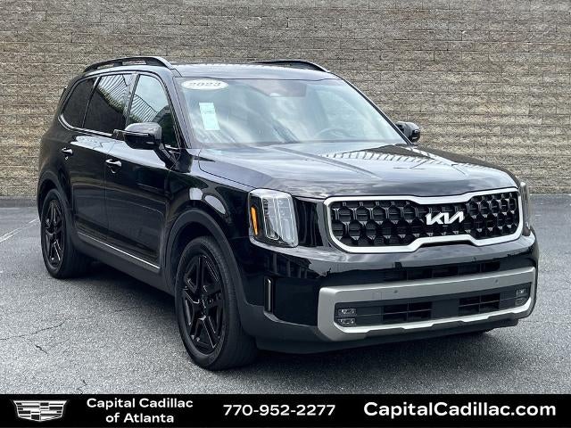 2023 Kia Telluride SX X-Line in Black — front three-quarter view