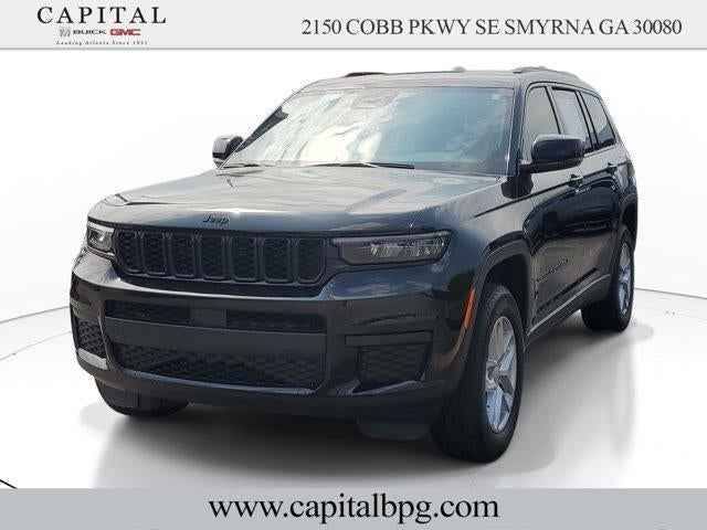 2025 Jeep Grand Cherokee L Altitude X in Black — front three-quarter view