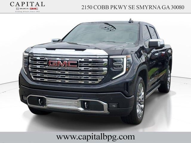 2024 GMC Sierra 1500 Denali in Titanium Rush Metallic — front three-quarter view
