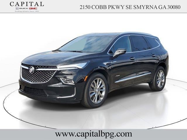 2024 Buick Enclave Avenir in Ebony Twilight Metallic — front three-quarter view